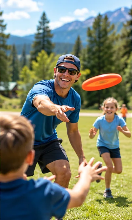 Escena ilustrativa de Sports en un campamento de verano
